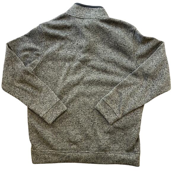 Eddie Bauer Men Radiator Fleece Quarter Snap Pullover Sweater Gray Heather L NWT - Picture 3 of 8